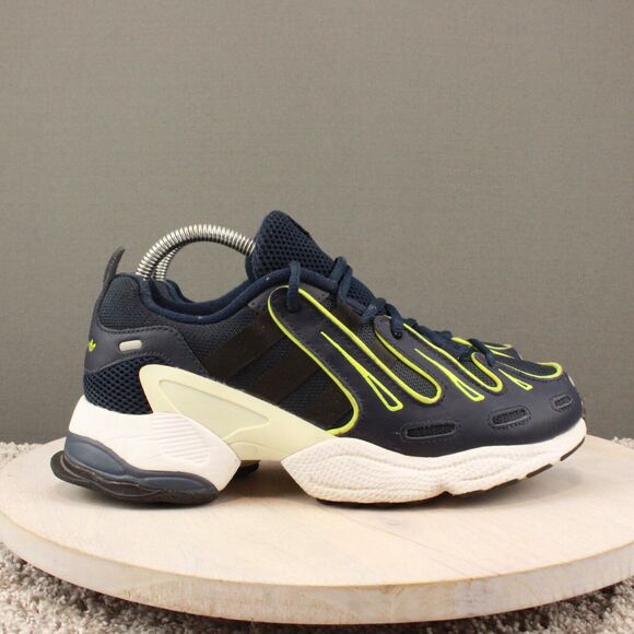 adidas Shoes - Adidas EQT Gazelle Sneakers Mens 8.5 Navy Neon Yellow Running Shoes